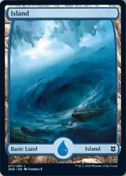 Island (271) -Foil Light Play MTG Zendikar Rising - Image 1