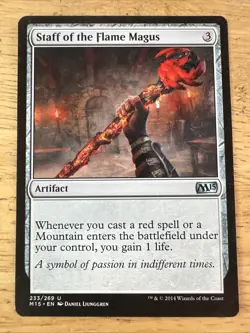 Staff of the Flame Magus #233 Magic 2015 M15 Magic MTG - Image 1