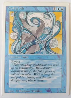 MTG MAGIC 1994 - WALL OF AIR - SUMMON WALL - REVISED EDITION - ENG - Image 1