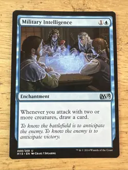 MILITARY INTELLIGENCE x1 mtg NM M15 Magic Core 2015 1 Unc - Image 1