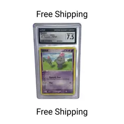 Pokemon Deoxys Spoink CGC 7.5 Common Card 76/107 2005 - Image 1