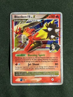 Blaziken FB LV.X 142/147 Pokemon Card TCG Supreme Victors Set Light Played - Image 1
