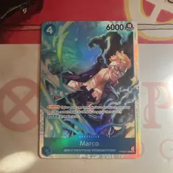One Piece Card Game Marco PRB02-008 SR English PRE-RELEASE NEW SHIPS NOW - Image 1