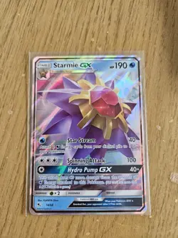 Pokemon Starmie GX TCG Hidden Fates Holo Ultra Rare Card 14/68 NM - Image 1