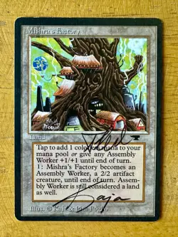 MTG Magic - MISHRA'S FACTORY (Spring) - Antiquities - SIGNED! Kaja & Phil Foglio - Image 1