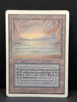 Underground Sea Unlimited MTG Magic The Gathering Dual Land Reserved List RL MP - Image 1