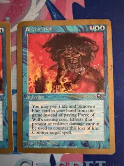 Force of Will X3 Seattle, August 1997 World Championship MTG Gold Border USED - Image 4