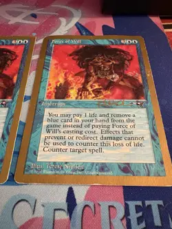 Force of Will X3 Seattle, August 1997 World Championship MTG Gold Border USED - Image 5