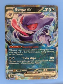 Gengar ex - 104/162 Pokemon TCG Double Rare SV05: Temporal Forces Near Mint - Image 1