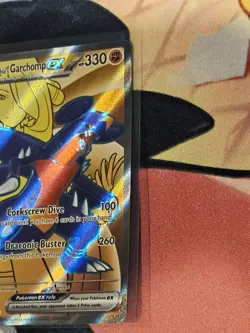 Pokemon TCG Cynthia's Garchomp EX 215/182 Destined Rivals Holo Full Art Card - Image 2