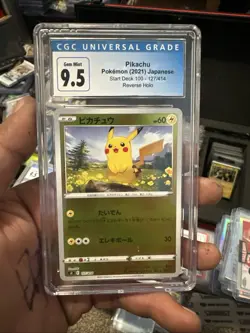 Pokemon CGC 9.5 Pikachu 127/414 sI Reverse Holo SI Start Deck 100 Japanese - Image 1