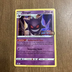 Pokemon TCG Gengar Black Star Promo Prerelease SWSH241 - Image 1