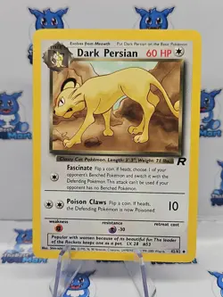 Dark Persian 42/82 Team Rocket Pokemon MP - Image 1