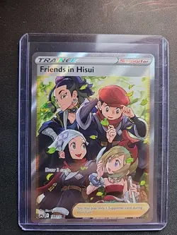 Pokemon TCG Friends in Hisui (Full Art) Crown Zenith 148/159 Holo Ultra Rare - Image 1