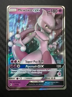 Pokemon TCG Mewtwo GX 31/68 Holo Mewtwo Symbol Battle Academy Stamped DMG - Image 1