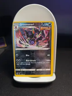Pokemon Fusion Strike Grimmsnarl Reverse Holo Rare MISCUT - PRINT DOT ERROR - Image 1