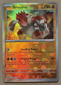 Groudon (Master Ball Pattern) Holo Prismatic Evolutions Rare 049/131 Pokemon TCG - Image 1