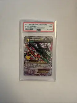 2021 Pokemon Celebrations Classic Coll M Rayquaza EX #76 Roaring Skies PSA 9 - Image 1