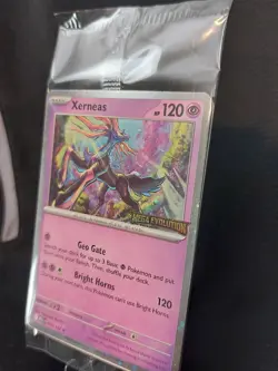 Xerneas 064/132 SEALED Pokemon: Mega Evolution Stamped Promo Best Buy Exclusive - Image 3