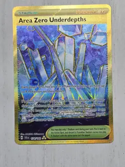 Pokemon TCG - Stellar Crown - Area Zero Underdepths Gold Hyper Rare 174/142 NM - Image 1