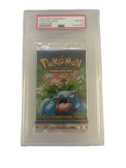 PSA 9 Venusaur Artwork 1999 Pokemon Base Set Booster Pack Mint - Image 1