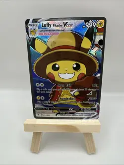 Pokemon Non-TCG Luffy Pikachu VCOS High Quality Holo Fan Art - Image 1