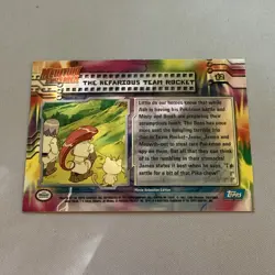 Pokemon Topps Mewtwo Strike Back #12 The Nefarious Team Rocket Holo Foil - Image 2