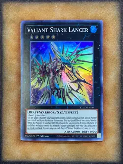 Yugioh Valiant Shark Lancer ETCO-EN044 Super Rare 1st Ed NM - Image 1