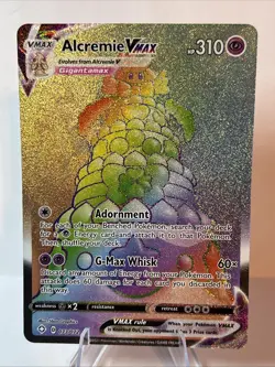 Alcremie VMAX 073/072 Shining Fates FA Rainbow Secret Rare Holo Pokemon Card NM - Image 1