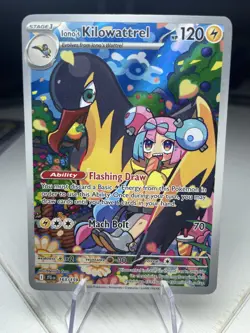 Pokemon Iono’s Kilowattrel 163/159 Journey Together Pokemon Card TCG NM - Image 1