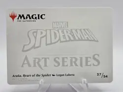 MTG Marvel Spider-Man Art Card Arana Heart of the Spider #37/54 Gold Signature - Image 2