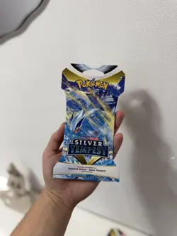 Pokemon Silver Tempest Sleeved Booster Pack - Cards TCG | in hand - Image 1