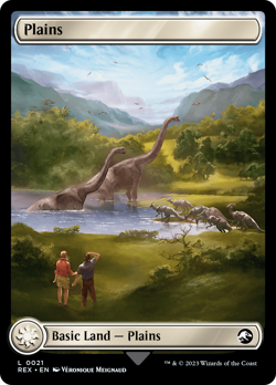 Plains - 21 - Universes Beyond: Jurassic World Collection- Near Mint - MTG - Image 1