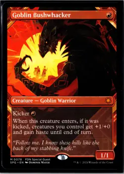 Goblin Bushwhacker (Showcase) M Special Guests 78 NM - Image 1