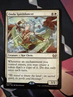 Ondu Spiritdancer 0101 Non Foil Rare Duskmourn MTG Near Mint - Image 1