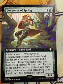 Composer of Spring (Extended Art) Commander Masters, (Non-Foil), #0769 - Image 1