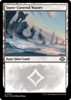 Snow-Covered Wastes (0229) - Modern Horizons 3 - MTG - NM --- FOIL - Image 1