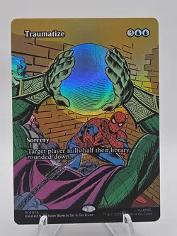 2025 MTG Marvel Spider-Man Traumatize (Borderless) Foil 0015 (M) MAR - Image 1