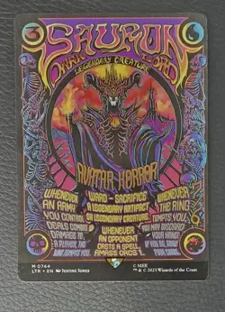 Magic: The Gathering Sauron, the Dark Lord #0744 Borderless Poster Non-Foil MTG - Image 1