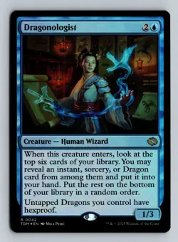 Dragonologist (Foil) - TDM #42 Rare - NM / Mint Tarkir Single - Image 2
