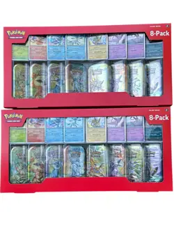 Lot Of 2 Pokemon: Prismatic Evolutions Mini Tin 8-Pack-Costco- New In Box 🔥🔥 - Image 1