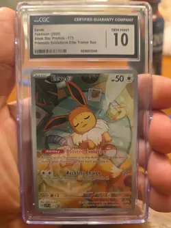 Pokemon TCG Pokemon Eevee Holo Prismatic Evolutions Promo - CGC 10 GEM MINT - Image 1