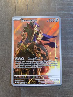 2025 Pokemon Zamazenta Illustration Rare Destined Rivals 201/182 - Image 1