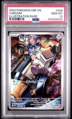 2023 POKEMON OBF EN-OBSIDIAN FLAMES ILLUSTRATION RARE #206 VAROOM PSA 10 - Image 1