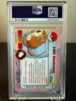 Pokemon 2000 Topps Chrome Raticate Spectra PSA 4 Very Good-Excellent #20 - Image 2