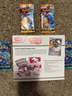 Pokemon TCG White Flare ETB Elite Trainer Box Scarlet Violet SEALED + 4 Packs - Image 2
