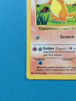 Pokemon Charmander 046/102 1999 Base Set (Shadowless) Regular - Image 5