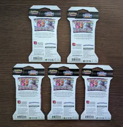 Chilling Reign 5 Sleeved Booster Packs Art Set New Factory Sealed Pokemon - Image 2