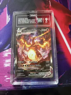 Pokemon 2022 SWSH Black Star Promo #261 Charizard VMAX Full Art Tag 9 - Image 1