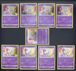 Mew Holo 011/25 Pokemon Celebrations 25th Anniversary Lot Of 9 NM+ - Image 1